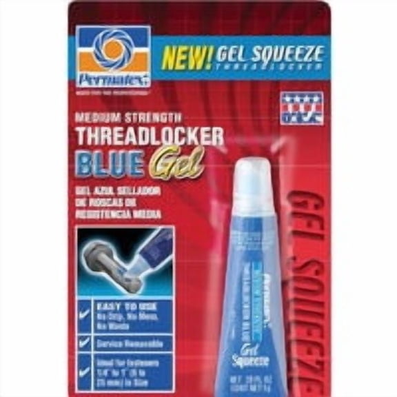 ITW Global Brands PERMATEX Medium Strength Gel Squeeze Threadlocker - Pack of 10 Bulk Case Pack