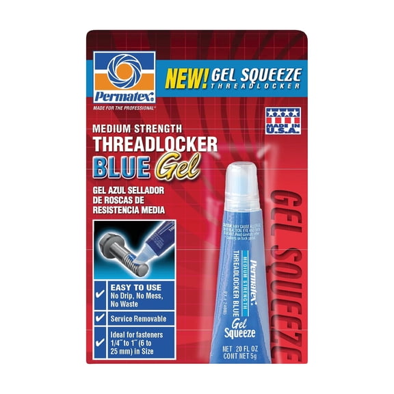 ITW Global Brands PERMATEX Medium Strength Gel Squeeze Threadlocker - Pack of 18