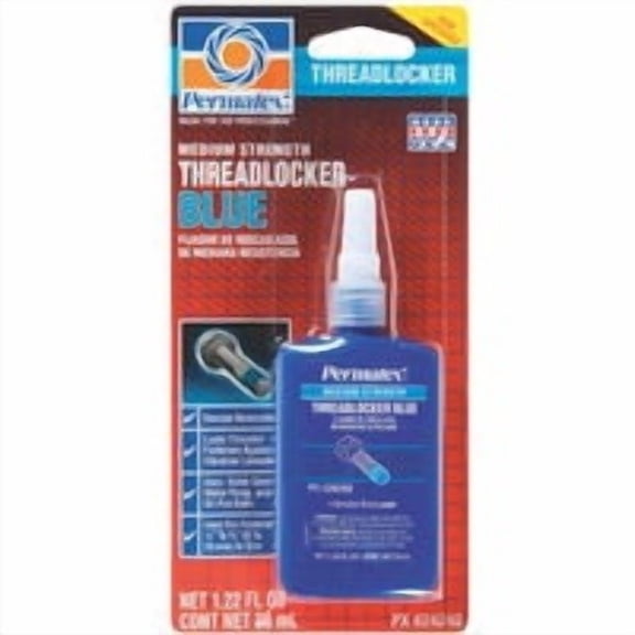 ITW Global Brands PERMATEX Medium Strength Threadlocker - Pack of 18