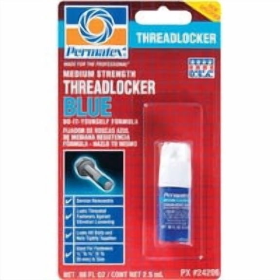 ITW Global Brands PERMATEX Medium Strength Threadlocker - Pack of 24