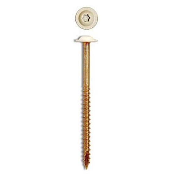 GRK White Low Profile Cabinet Screws - #8 x 2-1/2 Inch Qty 80