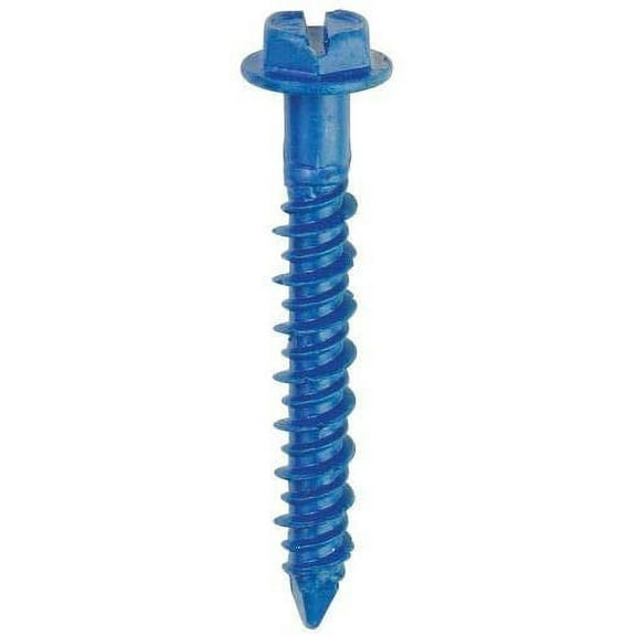 ITW Tapcon 24100-3/16" x 1-1/4" Concrete Anchor - Hex Head - Made In USA - Pkg of 8, Pack of 20 24100