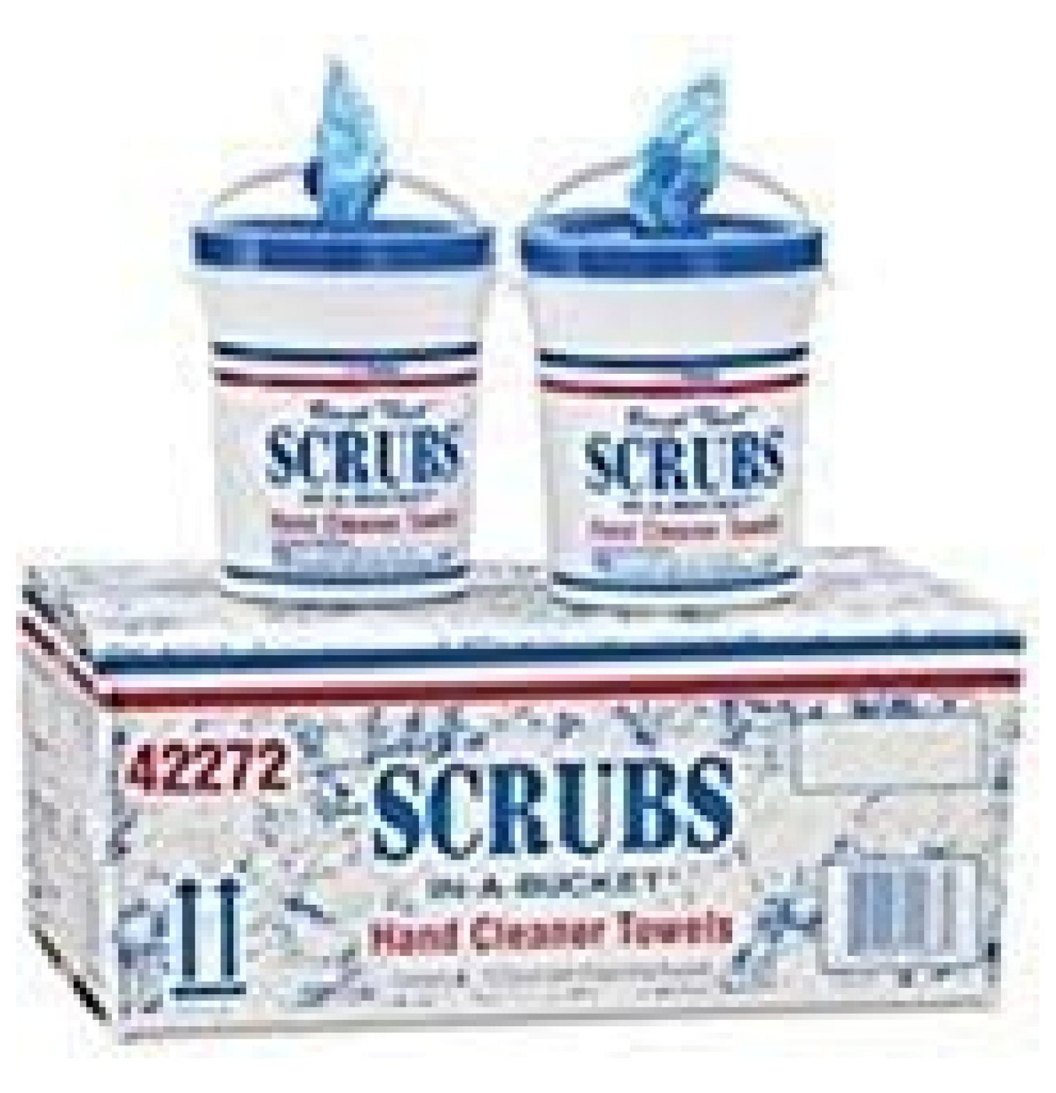 ITW Werqueid Scrubs In-A-Bucket Hand Cleaner Towel 6 Buckets of 72 Towels EA