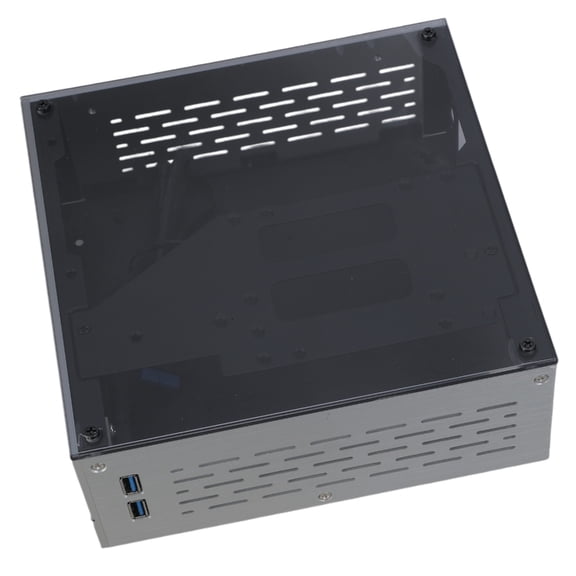 ITX Computer for Case Auminum/ Glass Home Theater Computer Box Desktop Game PC Enclosure Small Chassis