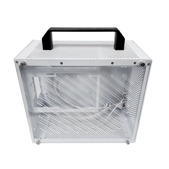ITX PC Case Itx X70 ITX Computer Case with Acrylic Side Panel, Supports MATX ITX Motherboard/280mm GPU, Durable Compact PC Case with Free Assembly Space