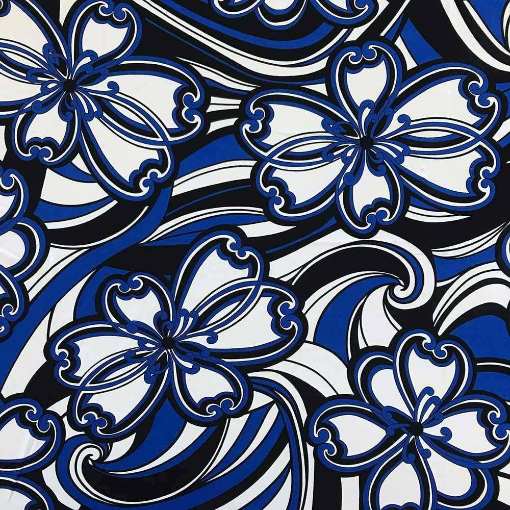 ITY Fabric Leah (16-1) Print Polyester Lycra Knit Jersey 2 Way Spandex Stretch 58" Wide