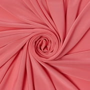 ITY Fabric Polyester Lycra Knit Jersey 2 Way Spandex Stretch 58" Wide By the yard Coral