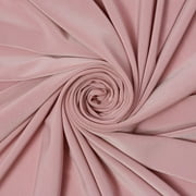 ITY Fabric Polyester Lycra Knit Jersey 2 Way Spandex Stretch 58" Wide By the yard (Dusty Rose)