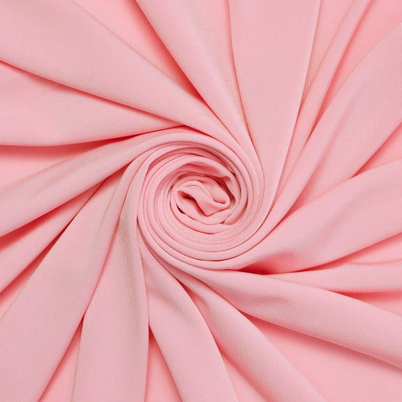 ITY Fabric Polyester Lycra Knit Jersey 2 Way Spandex Stretch 58" Wide By the yard (Pink)