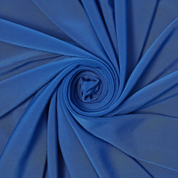 ITY Fabric Polyester Lycra Knit Jersey 2 Way Spandex Stretch 58" Wide By the yard (Royal Blue)