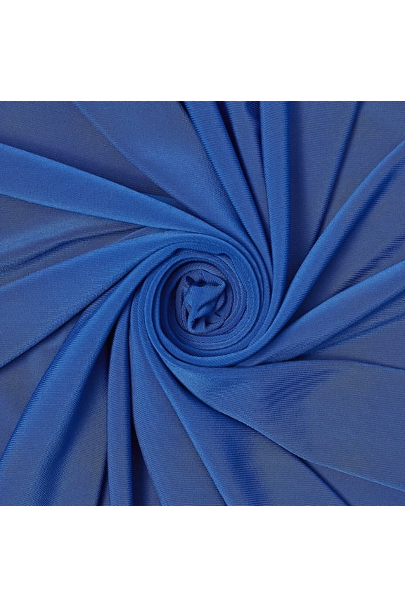 ITY Fabric Polyester Lycra Knit Jersey 2 Way Spandex Stretch 58" Wide By the yard (Royal Blue)