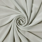 ITY Fabric Polyester Lycra Knit Jersey 2 Way Spandex Stretch 58" Wide By the yard Silver