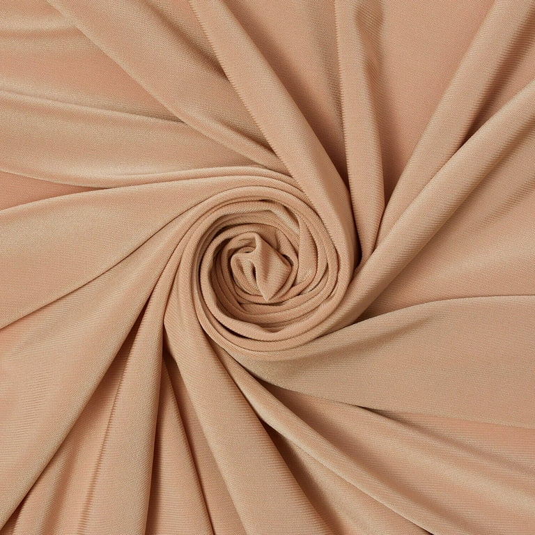 ITY Fabric Polyester Lycra Knit Jersey 2 Way Spandex Stretch 58 Wide by  The Yard (1 Yard, Nude) 1 Yard Nude
