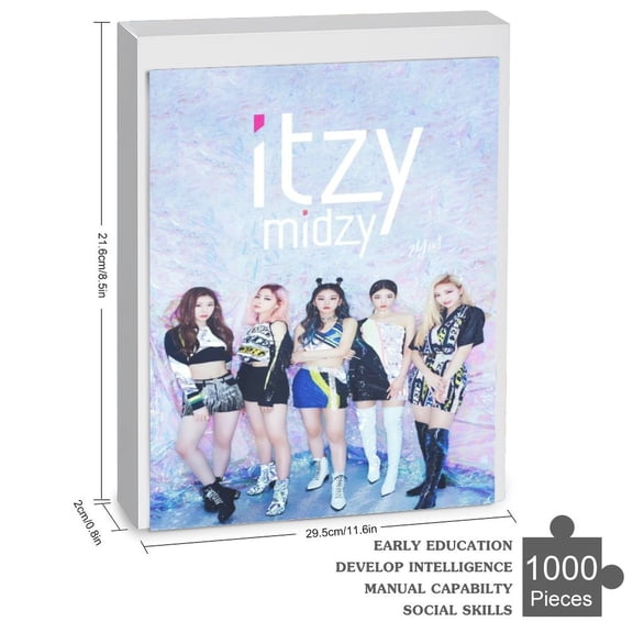 ITZY Jigsaw Puzzle 35/70/120/200/300/500/1000 Piece Birthday Gift Vibrant Colors High Quality