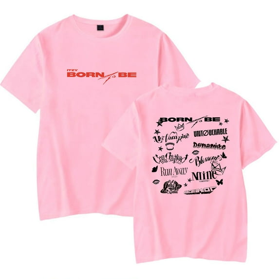 ITZY Kpop Tshirt Merch Summer For Women/Men Unisex Fashion Short Sleeve T-Shirt Tee Streetwear
