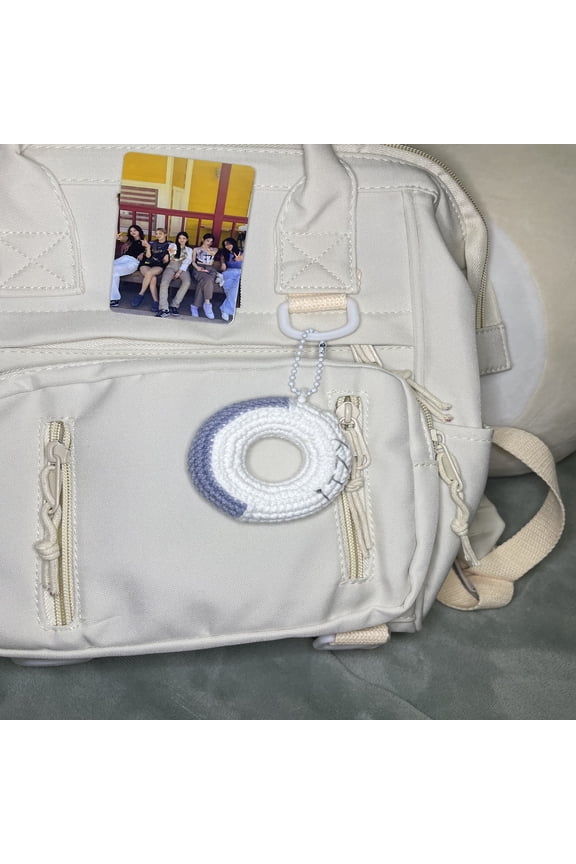 ITZY Lightstick Bag Pendant Keychain Lovely Mini Light Stick Key Ring Handmade Crochet