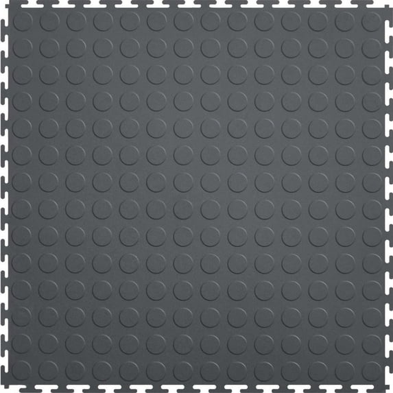 ITtile Dark Grey Coin Top 20.5-in x 0.25-in Interlocking Tiles (Case 8)