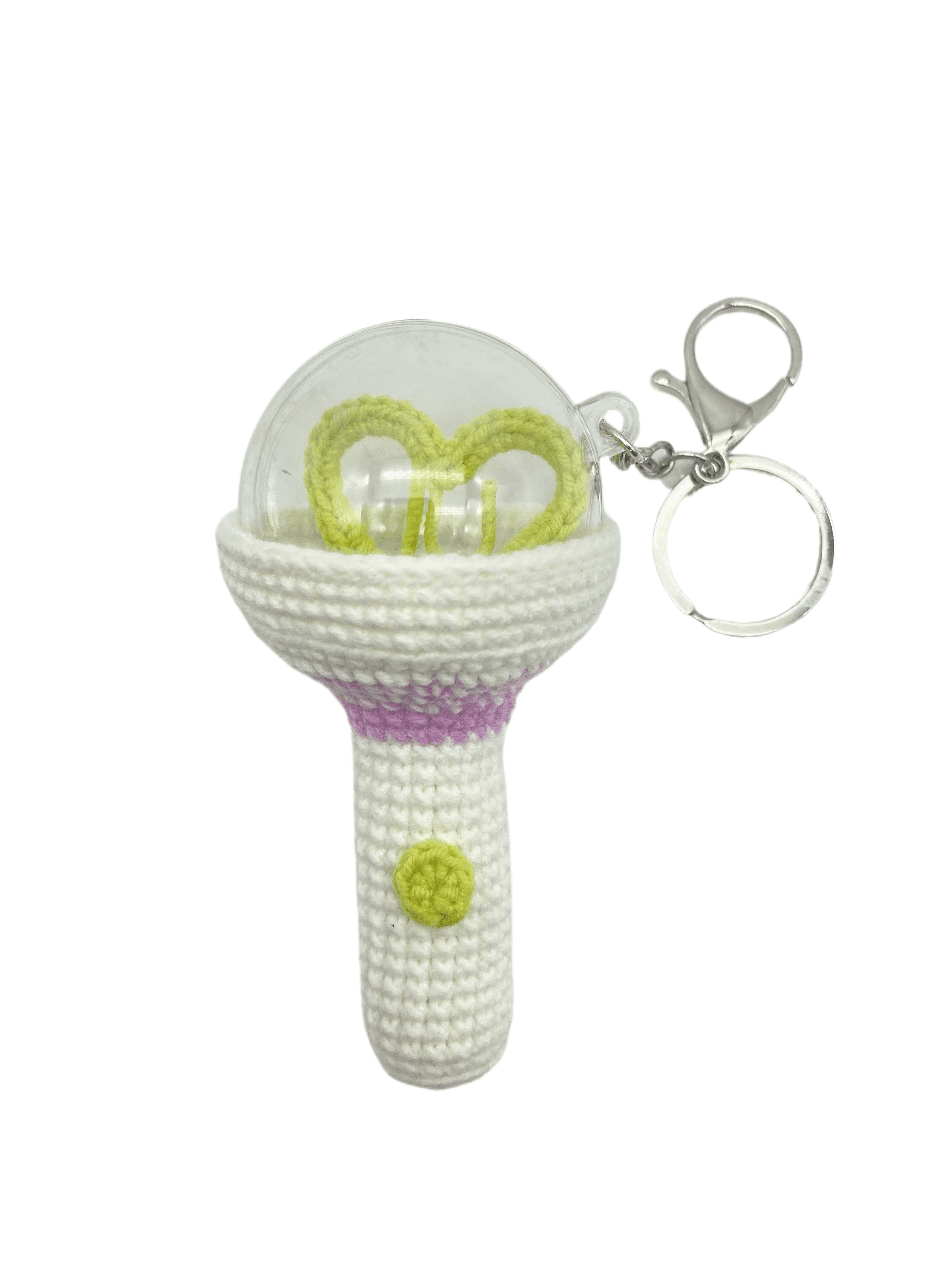 IU Lightstick Keychain Bag Pendant Lovely Key Ring From Handmade Crochet as Gift or Collection