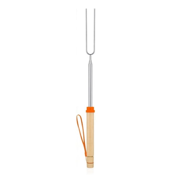 IUAMXWU 1 Pc Roasting Sticks Telescoping Sticks Skewers With Wooden Handle For BBQ Hot Dog Fire Camping Cookware Clearance