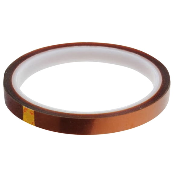 IUAMXWU 100FT High Temperature Resistant Polyimide Kapton Insulation Tape, Multi-Size Amber Heat Proof Adhesive Film, PCB Soldering Masking Protect Tape For Electronic Home Improvement Industrial