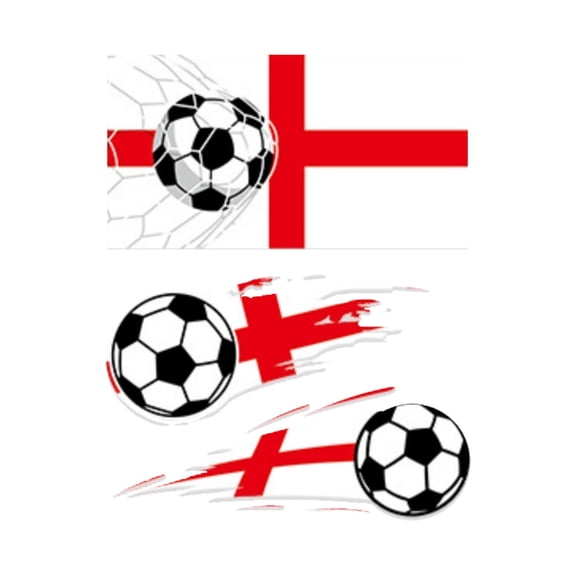 IUAMXWU National Flag Soccer Pattern Temporary Face Tattoos, Waterproof Fan Cheering Body Stickers For Sports Match Event Party Skin Decor Decals, various national flag soccer pattern skin decals