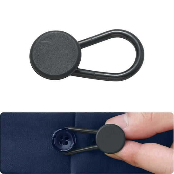IUAMXWU No-Sew Jeans Button Extender, Instant Waistband Extender for Pants, 11.8 Inch Adjustable Waist Extender for Men Women, Invisible Pants Button Extender for Jeans Skirts