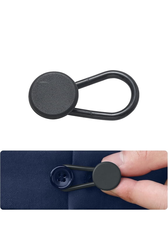 No-Sew Jeans Button Extender, Instant Waistband Extender for Pants, 11.8 Inch Adjustable Waist Extender for Men Women, Invisible Pants Button Extender for Jeans Skirts