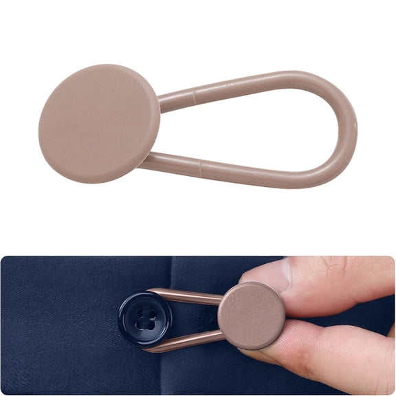 IUAMXWU No-Sew Jeans Button Extender, Instant Waistband Extender for Pants, 11.8 Inch Adjustable Waist Extender for Men Women, Invisible Pants Button Extender for Jeans Skirts