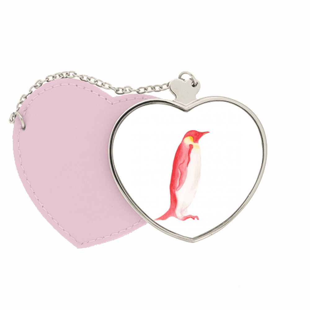 IUCN Endangered Animals Red Emperor Penguin Mirror Travel Purse Makeup