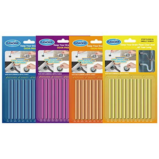 IUDAOIHKDrainSticksSinkCleaner Drain Opener Sticks Enzyme Drain
