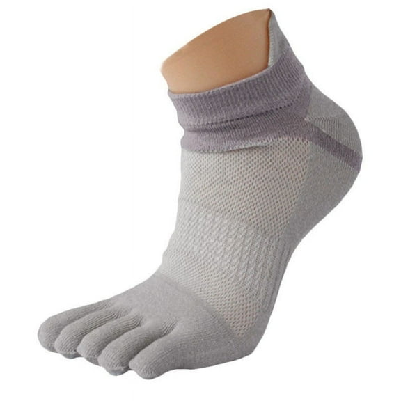 IUJSOY Ankle Toe Socks Athletic Running Five Finger Socks Cotton Low Cut Crew No Show Socks