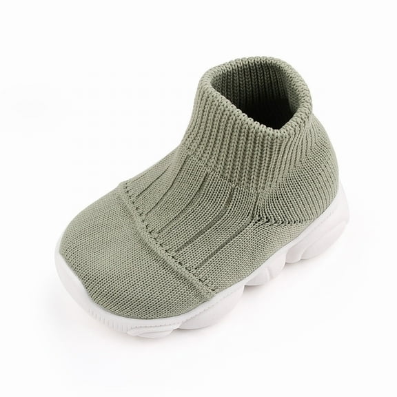 IUJSOY Baby Sock Shoes First Walking Shoes Infant Non-Slip Breathable Slippers Slip on Sneakers