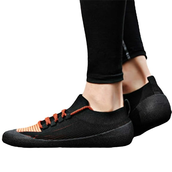 IUJSOY Barefoot Shoes Women Men Wide Toe Walking Shoes Lace up Anti-Slip Yoga Athletic Shoes
