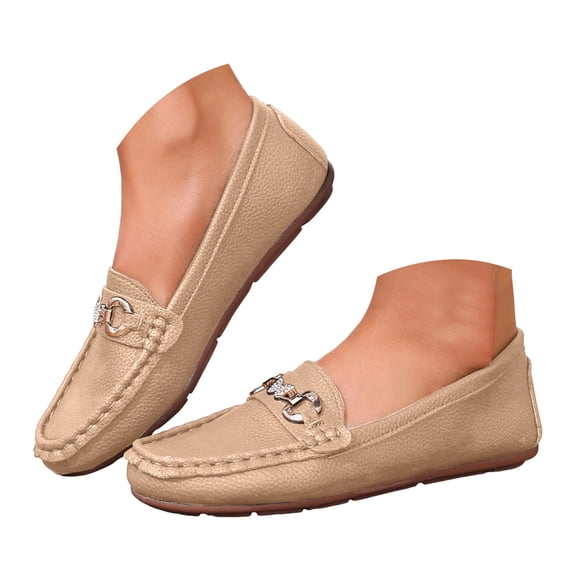 Mostsola Classic Penny Loafers for Women Business Casual Shoes Comfort Slip on Flats Shoes Moccasins