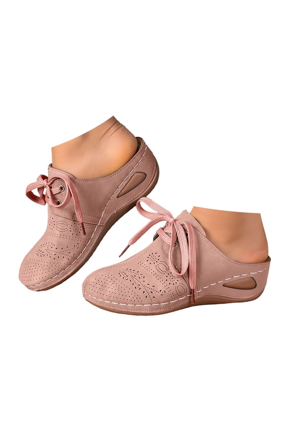 Clogs for Women Closed Toe Mules Slip on Shoes Slippers Wedge Sandals Backless Slides