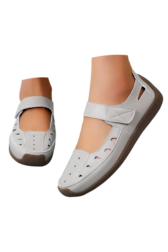 Closed Toe Sandals for Women 2025 Mary Jane Shoes Barefoot Hollow Out Walking Shoes