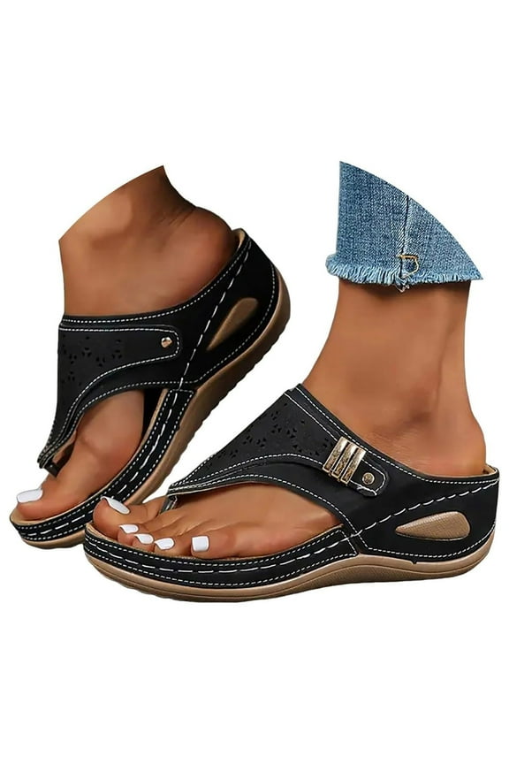 Flip Flops for Women Wedge Sandals Comfort Slides Platform Slip on Shoes Slide Sandals