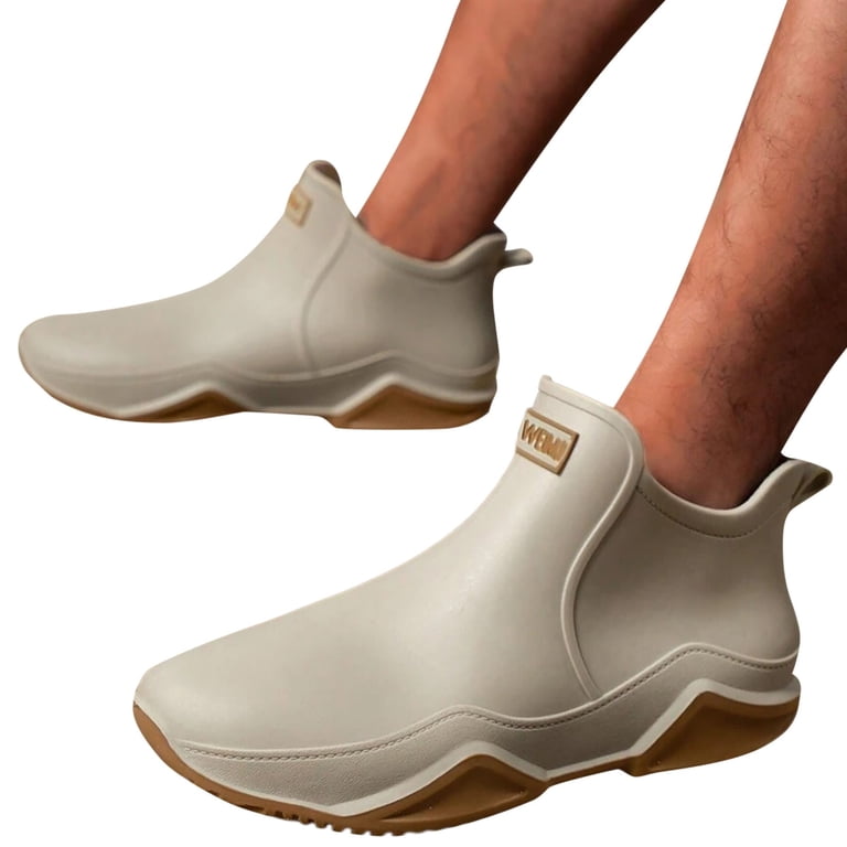 IUJSOY Garden Shoes for Men Women Ankle Rain Boots Mud Muck  display picture 1