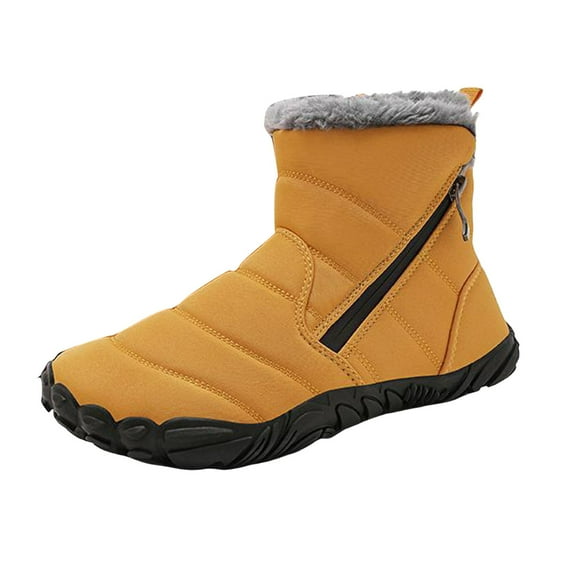IUJSOY Girls Boys Barefoot Boots Shoes Ankle Winter Snow Boots Wide Toe Box Outdoor Sneakers