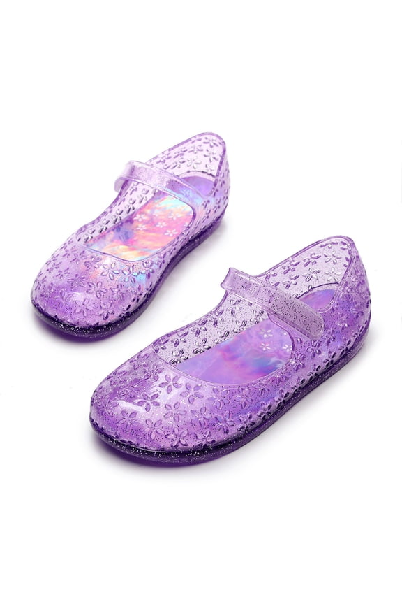 Girls Cute Princess Sandals Shoes Toddler Mary Jane Jelly Shoes Kids Flats Dress Shoes