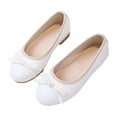 thumbnail image 1 of IUJSOY Girls Dress Shoes Ballet Flats Bow Flower Girl Shoes Slip on Comfortable Princess Shoes, 1 of 9