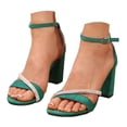 thumbnail image 1 of Mostsola Heels for Women Open Toe Block Heeled Sandals Ankle Strap Pumps Wedding Party Dress Shoes, 1 of 9