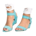 thumbnail image 1 of IUJSOY Heels for Women Open Toe Dress Shoes Platform Wedge Sandals Buckle Ankle Strap Pumps, 1 of 9