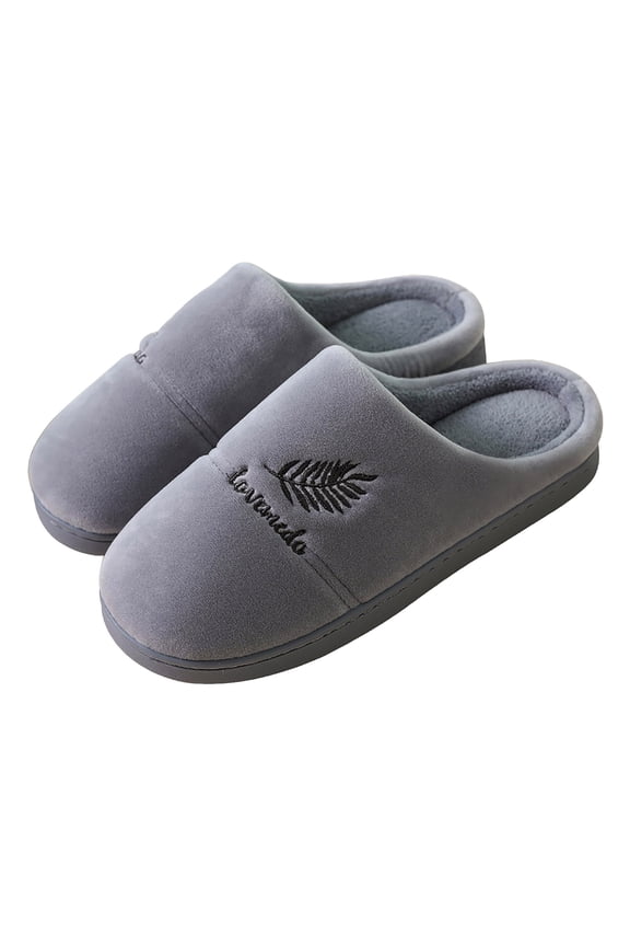 House Slippers for Women Comfy Memory Foam Slip on Shoes Casual Suede House Shoes Slides