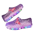 thumbnail image 1 of IUJSOY Kids Clogs Toddler Boys Girls Light up Garden Shoes Beach Swim Sandals Slip on Water Shoes, 1 of 5