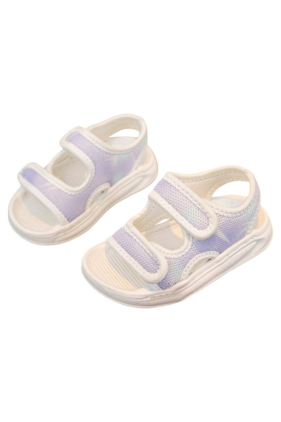 Kids Sandals Girls Mesh Summer Outdoor Non-slip Athletic Shoes Open Toe Beach Shoes