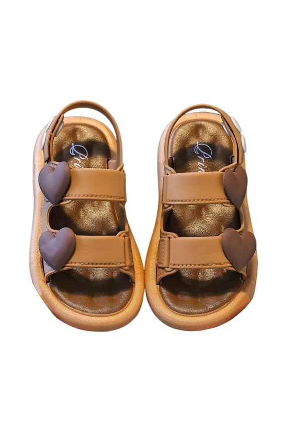 Kids Sandals Soft Sole Boys Girls Slip on Flat Slides Kids Casual Summer Beach Shoes