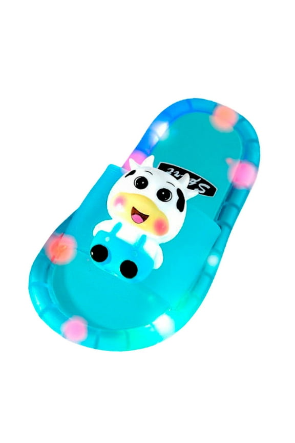 Kids Toddler Light up Slippers Boys Girls Shoes Cloud Slides Soft Sole Cartoon Beach Sandals