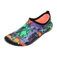 thumbnail image 1 of IUJSOY Kids Water Shoes Boys Girls Cartoon Barefoot Quick Dry Non-Slip Aqua Socks for Beach Pool, 1 of 5