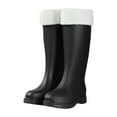 thumbnail image 1 of IUJSOY Knee High Rain Boots Women Fashion Plush Waterproof Chelsea Boot Outdoor Mud Garden Shoes, 1 of 5